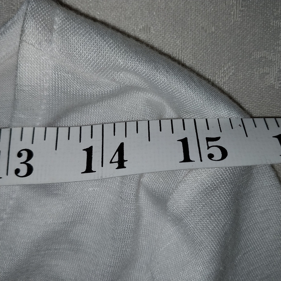 NWT No Boundaries Juniors White Braided V Neck Top Size 7-9 - Picture 13 of 15